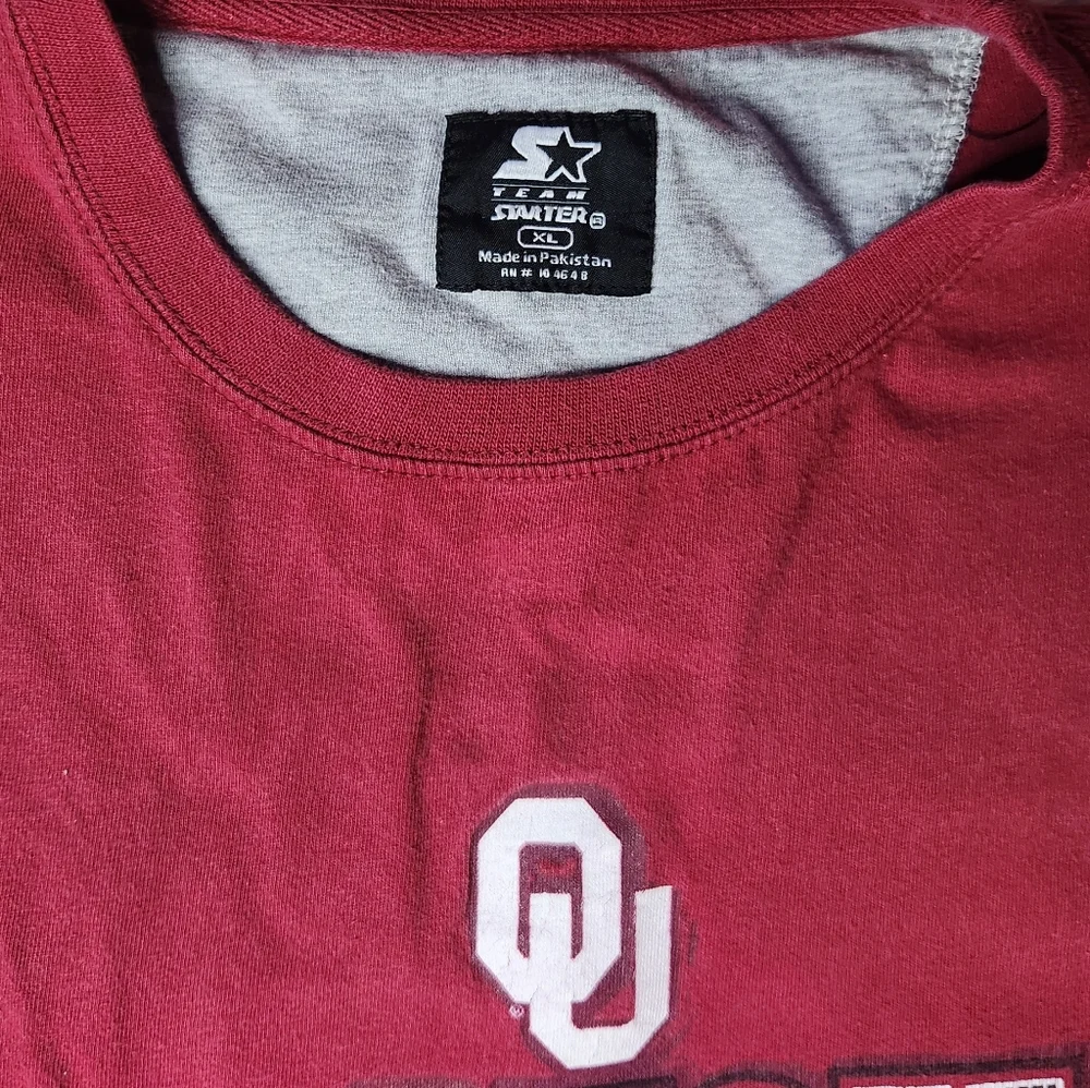 Vintage Oklahoma Sooners Starter Long Sleeve T-Shirt  Men Size XL